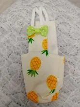 Pañales de loro con pajarita, bonitos y coloridos, fruta Floral, Cockatiel, palomas, mascota mediana grande pequeña, traje de vuelo, lavable