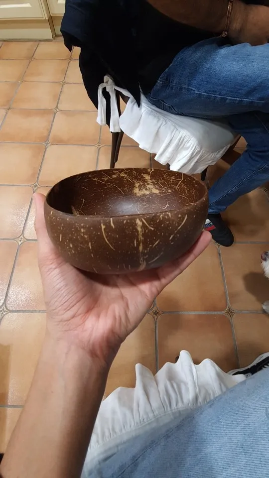 Natural Coconut Food Bowls Decoration photo review