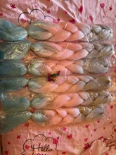 Hywamply 24 tamaño gigante sintético trenza extensión de pelo de Ombre Africana trenzado de archivo adjunto para giro caja trenzas nuevo Color