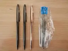 De lujo de alta calidad giro diseño de onda tinta de dibujo de METAL bolígrafo, papelería de oficina de la escuela suministros nuevos