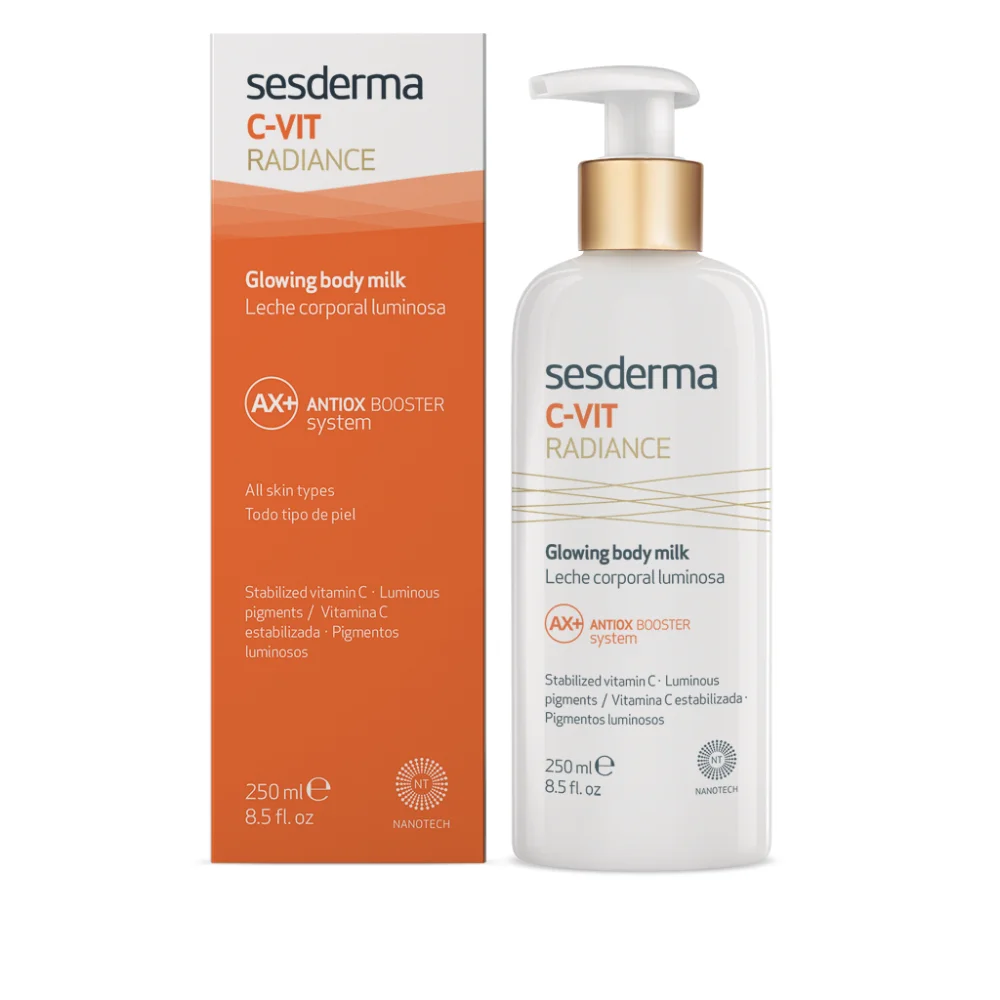 Светящееся молоко для тела SESDERMA C VIT RADIANCE 250 мл с системой ANTIOX BOOSTER витамином и
