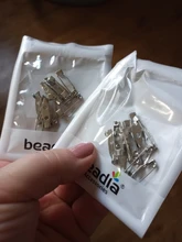 20 unids/lote 15/20/25/30/35mm hierro broche Clip Pins broche ajustes en blanco Base para la fabricación de la joyería DIY resultados Accesorios