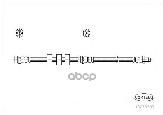 Тормозной Шланг Передний(442mm) Corteco 19033509 Corteco арт. 19033509
