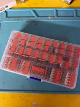 75 Uds para 221 de Wago Conectores eléctricos Alambre de abrazadera de bloque de Cable de Terminal reutilizables rápido en casa Terminal de Cable conector