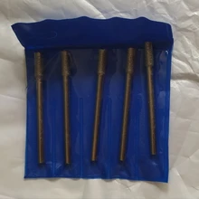 5PC diamante afilador de motosierra Burr piedra archivo se adapta a 1453 artesano de diamante barra Mill herramienta rotativa 5/32