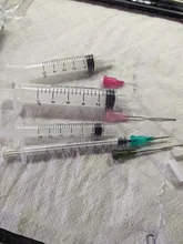 Jeringas con 4 Uds., 14G-25G, puntas de aguja romas y tapas para jeringa de dispensación Industrial, 4 Uds.