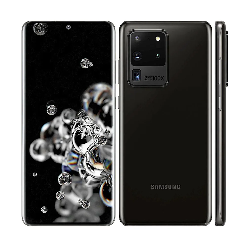 Best Samsung Galaxy S20 Ultra 5G G988U 128GB ROM 12GB RAM Octa Core Snapdragon 865 Cell Phone Original Unlocked Mobile Phone