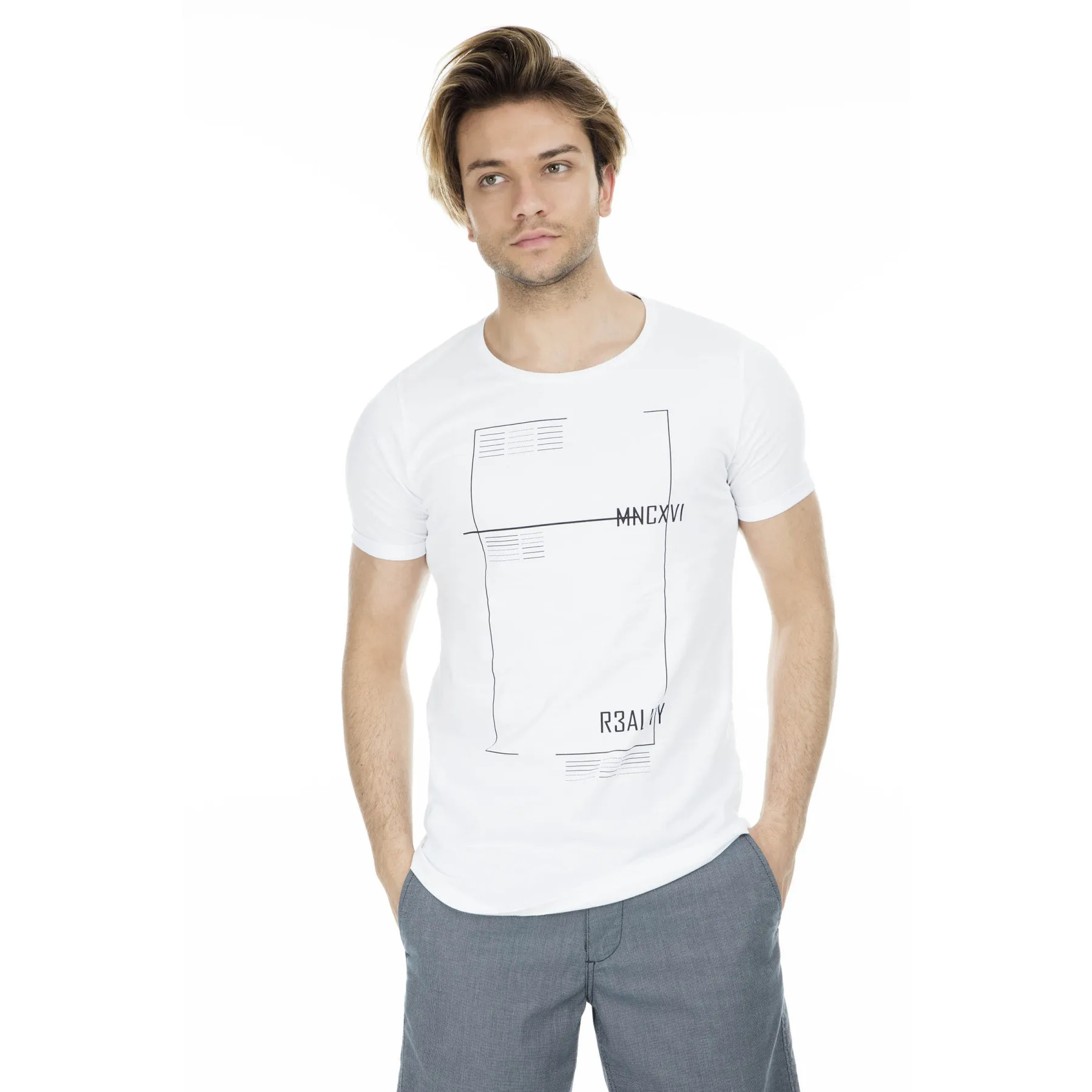 Manche велосипедный Воротник T shirirt ME19S214309 - Цвет: Белый