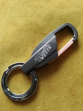 Con grabado personalizado 2 Color hombres llaveros para mujer llaveros coche Chaveiro innovadores clave cadenas Porta anillos para hombre mejor regalo Y10
