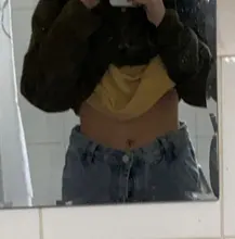 Weekeep-Pantalones vaqueros de cintura alta para mujer, ropa de calle recta para mujer, pantalones cargo de algodón 100% con bolsillos de retazos color azul