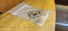 Anillo de compromiso de piedras redondas y pequeñas para mujer, sortija de boda de cristal Plata de Ley 925 auténtica