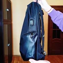 CEAVNI-Mochila impermeable con carga USB para hombre, bolsa de negocios informal Oxford para ordenador portátil de 15,6 pulgadas