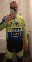Conjunto de Jersey de Ciclismo de lana térmica para hombre, Ropa de conducción al aire libre para Ciclismo de montaña, pantalones con pechera, cálido, invierno, 2020