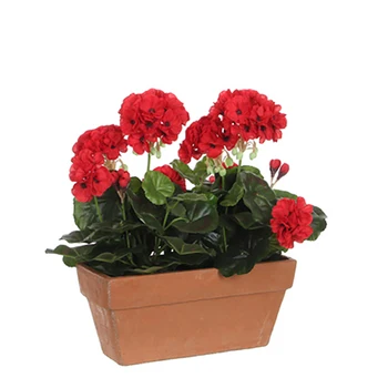 

GERANIUM RED PVC POTTED FOR BALCONY 29X13X40CM