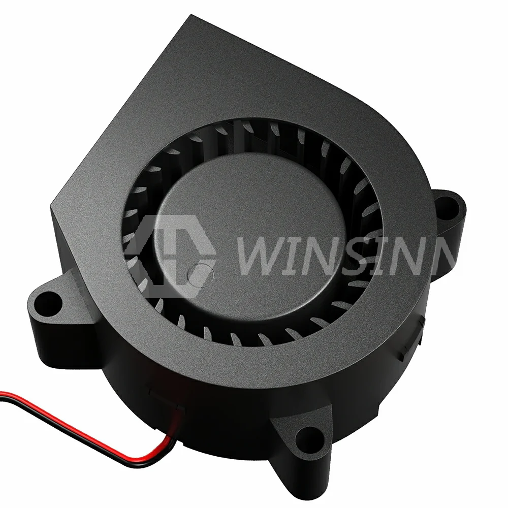 WINSINN Ventola turbo da 12 V 40 mm, 40 x 10 mm, 4010 CC, senza spazzole, con cuscinetti a sfera doppi, con guide d'aria, per stampante 3D Ender 3, 2 pin, 0,08