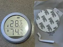 Humidity-Sensor Tuya Smart-Temperature Display And with Led-Screen Battery-Supply 