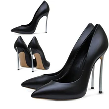 

Women Stiletto Thin High Heel Pumps Sexy Pointed Toe Evening Party Dress Shoes Fashion Bridals Ball Spring Lady Heels C-PU-1