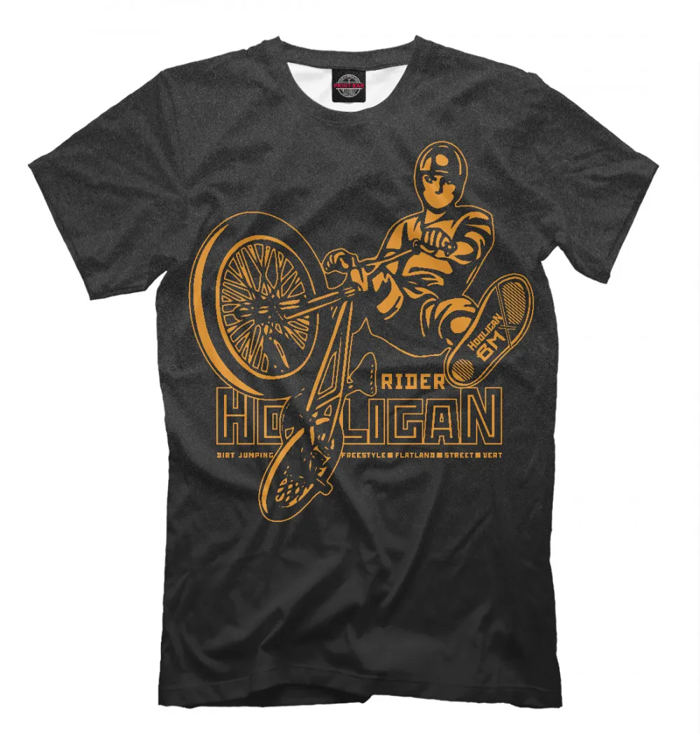Мужская футболка bmx hooligan | одежда