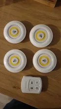 Luces LED para debajo de los armarios, regulables, con mando a distancia, para armarios de baño, con baterías, nuevos