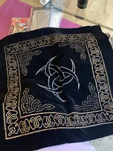 Mantel de cartas de Tarot constelaciones de 50x50cm, tela de terciopelo para adivinación, juegos de mesa, almohadilla para tarjetas de oráculo, runas, suministros de brujería