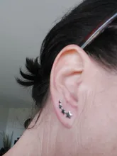 Pendientes de tuerca de Estrella de Plata de Ley 925 para mujer, joyería de boda para fiesta, joyería hipoalergénica eh393