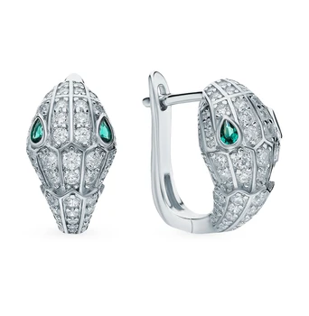 

Silver earrings with cubic zirconia sunlight sample 925