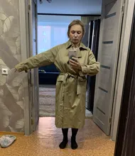 Marca del Reino Unido 2021 nueva moda Otoño/otoño Casual doble botonadura Simple clásico Trench largo con cinturón mujer Chic chaqueta