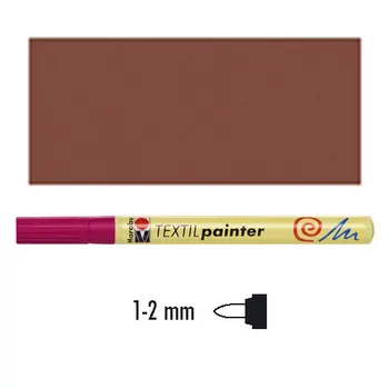 

Marker on fabric marabu Textil 1-2mm Brown