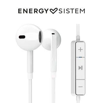 

Energy Sistem 1 Earphones Bluetooth White (Bluetooth Earphones, intraural, call Control, 5h battery, flat Cable) White
