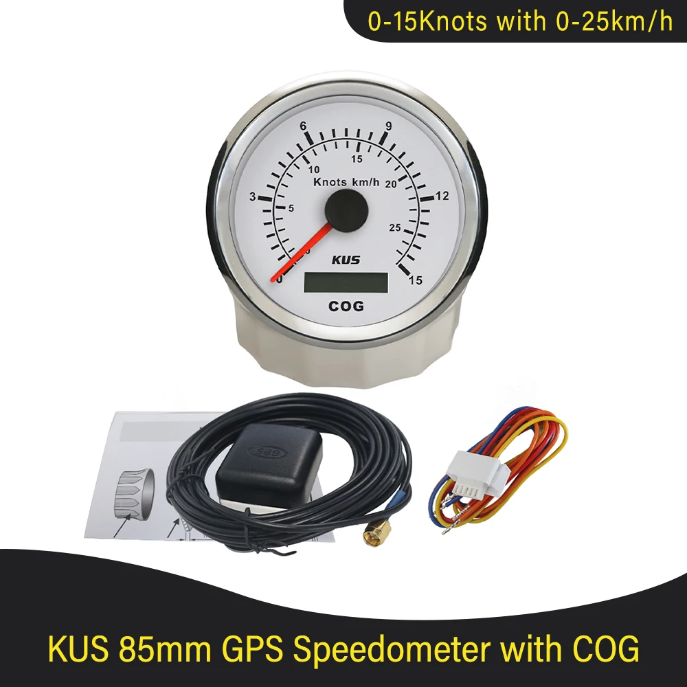 New Kus Speedometer Speed Mileometer 0-55km/h For Boat Vessel Yacht With Antenna - Speedometers - AliExpress