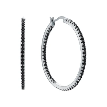 

Silver earrings with nanocrystal sunlight sample 925