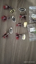 FTK-Cebo giratorio de 7,5g, 12g, 17,5g, señuelo de Metal para pesca con plumas y anzuelos triples, 1 unidad