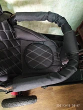 Cochecito de bebé Oxford asa de tela, cubierta de barra de parachoques, manija delantera, cubierta de barra de parachoques, silla de paseo para bebé