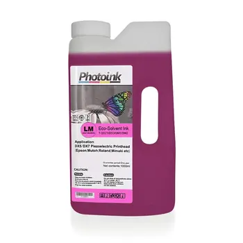 

DX5 and DX7/5113 1000 ml RED LIGHT MAGENTA ON Head for ECO SOLVENT Ink Reliable Quality Print Vivid colorful