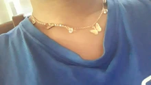 Gargantilla de mariposa Bohemia para mujer, collar de cadena de clavícula de Color dorado y plateado, joyería Chic para mujer 2020