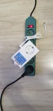 Toma de corriente con enchufe relé para el hogar, interruptor con control remoto de potencia inteligente GSM, SMS de 16A, con sensor de temperatura