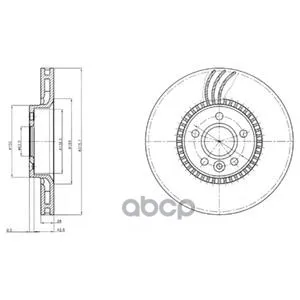 

Disc TORM Ford Galaxy S-Max Volvo S60 II S80 II V70 III XC70 II LR Freelander 3.2 Delphi item No. bg4123