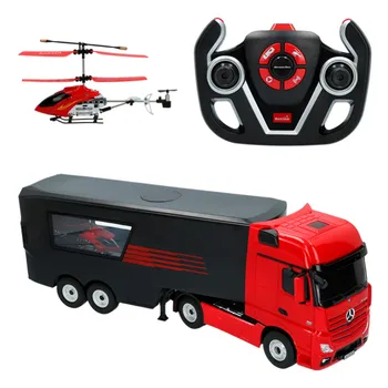 

Truck RC Mercedes Benz with helicopter Rastar-1:26 scale