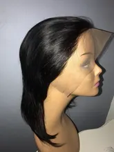 Luvin-pelucas de cabello humano para mujeres negras, barato, 180, 250 de densidad, 30, 40 pulgadas, liso, sin pegamento, Frontal, brasileño