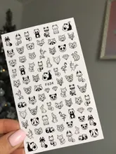 Nail-Art-Stickers Tips Nail-Decal Manicure-Decorations Flower Geometric Panda-Leaf Animal