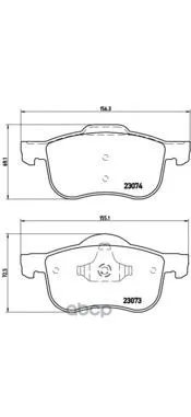 Колодки Тормозные Передние Brembo P86016 Brembo арт. P86016