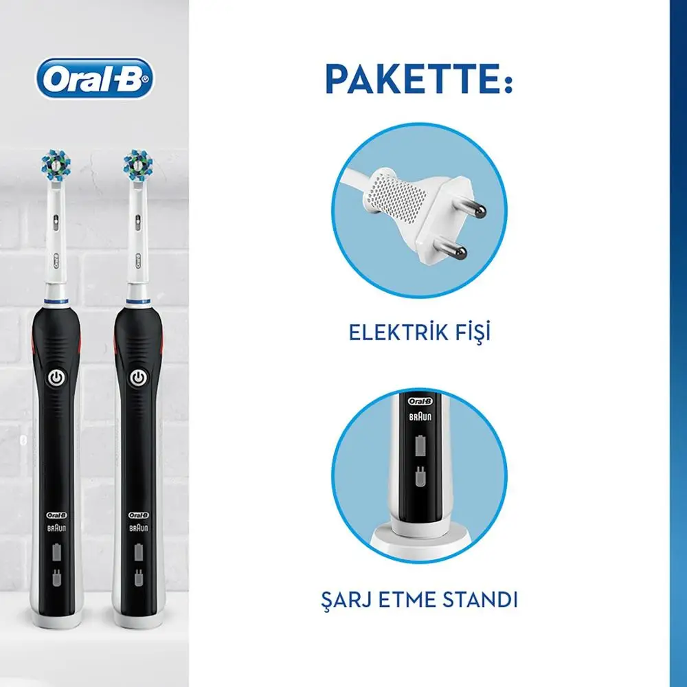 Oral-B Pro 2900 Black 2-pack Advantage Rechargeable Toothbrush Oral-B Pro 2900 Black 2-pack Advantage Rechargeable Toothbrush