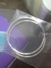DOTEFFIL de Plata de Ley 925 Plata Lisa 50mm pendientes de aro grandes para las mujeres boda joyería para fiesta de compromiso