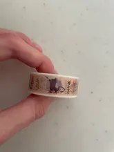 10m * 15mm creativo gato y mariposa, Cinta adhesiva Washi cinta de la Oficina de la escuela suministros bricolaje Scrapbooking decorativo cinta adhesivo