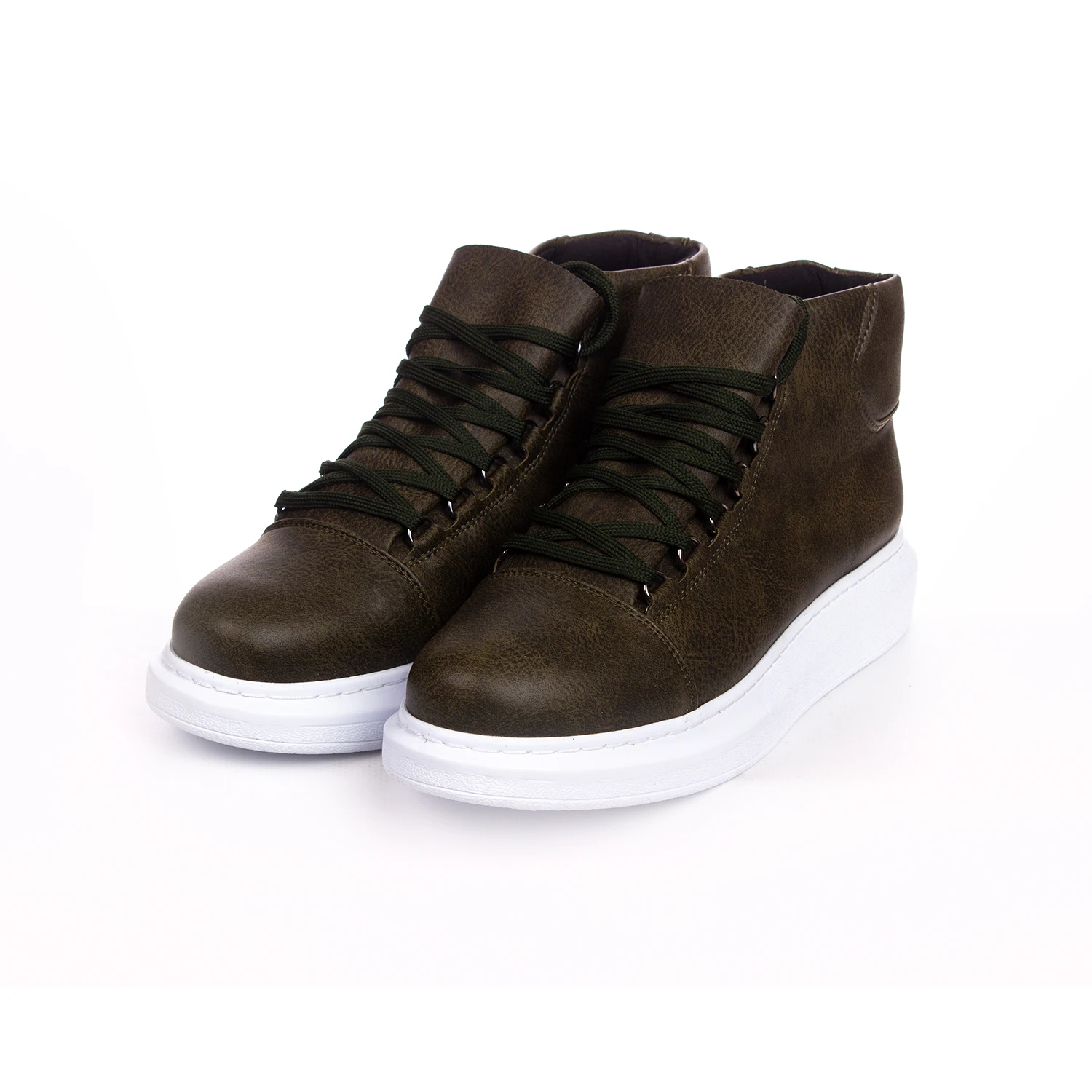 YTHG Autumn Season Men's and Women's Shoes Khaki Non Leather Lace Up Unisex Sneakers Comfortable Gentlemen's Fashion Boots Snow Winter