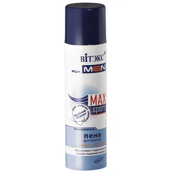 

Shaving foam for all skin types for men Max Sport whiteness
