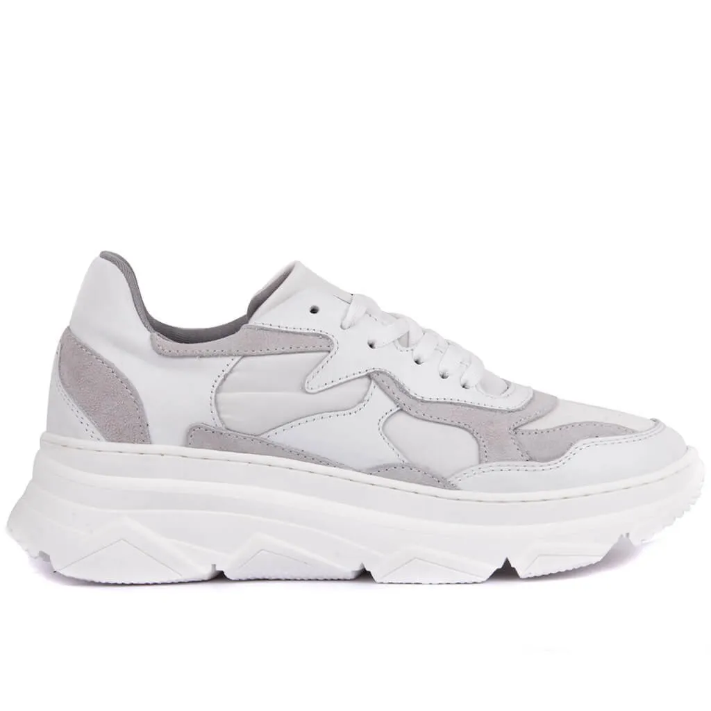 

Sail-Lakers White Leather Women's Sneakers Casual Sports Shoes
