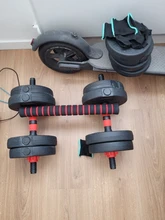 KIT DE MANCUERNAS 2 EN 1 CON BARRA AJUSTABLE | PESO DE 10 KG A 50 KG, ENVÍO DESDE FRANCIA