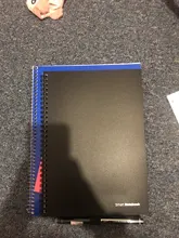 Bloc de notas de papel reutilizable, libreta inteligente borrable, con forro, para usar con bolígrafo, diario de oficina, para dibujo escolar, regalo