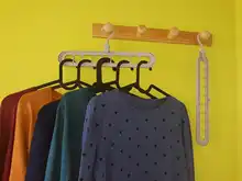 Scarf Storage-Rack Multi-Port-Support Circle Multifunction 9-Hole Plastic 5pcs/Lot Rotating